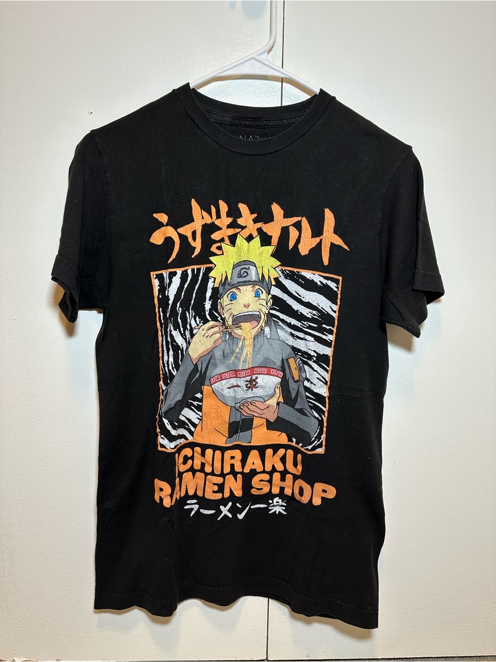 Black Naruto Chiraku Ramen Shop Graphic Tee - Short Sleeve